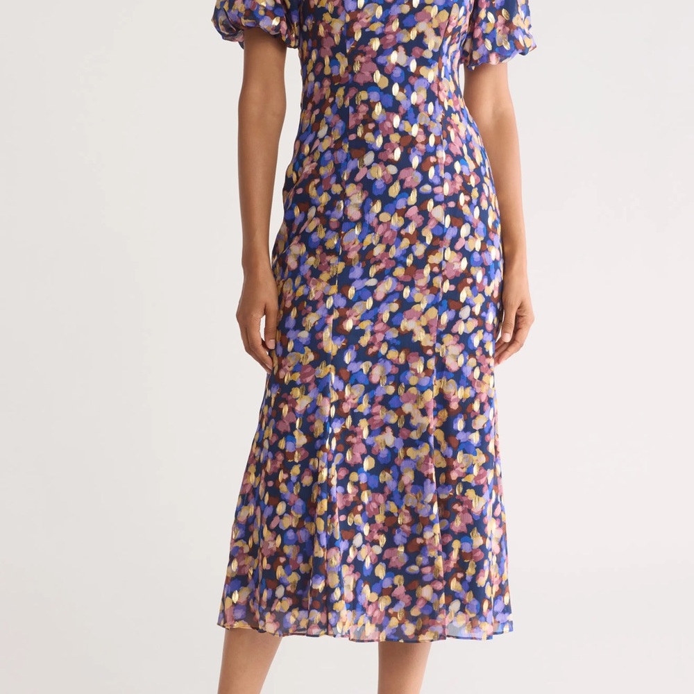 Nordstrom Fit & Flare Puffy Sleeve Dress
